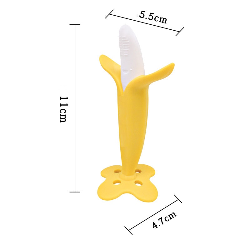 Banana Teething Toy Baby Training Toothbrush